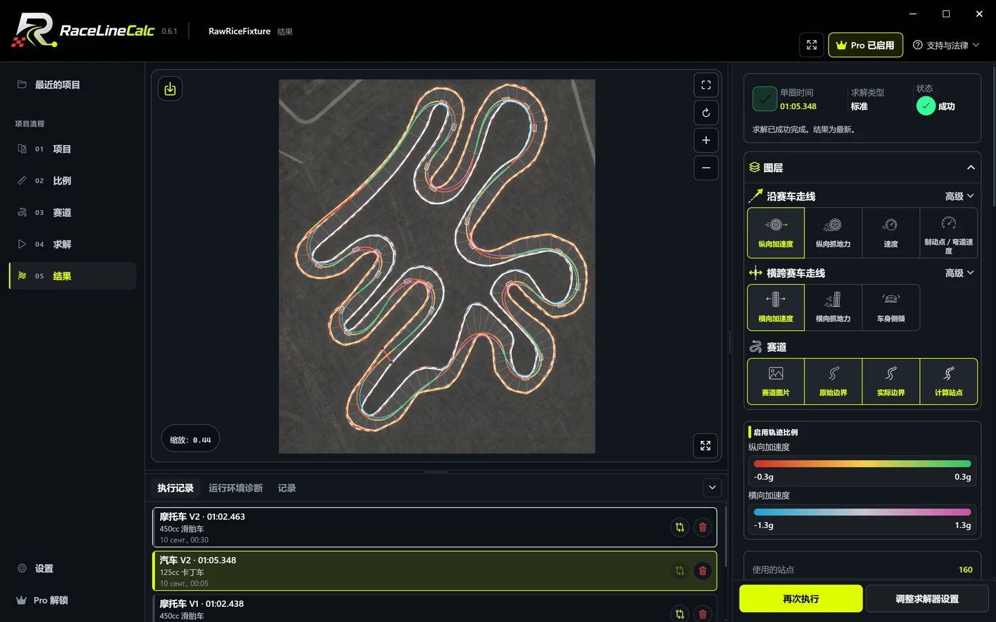 Racing line and lap time - RaceLineCalc