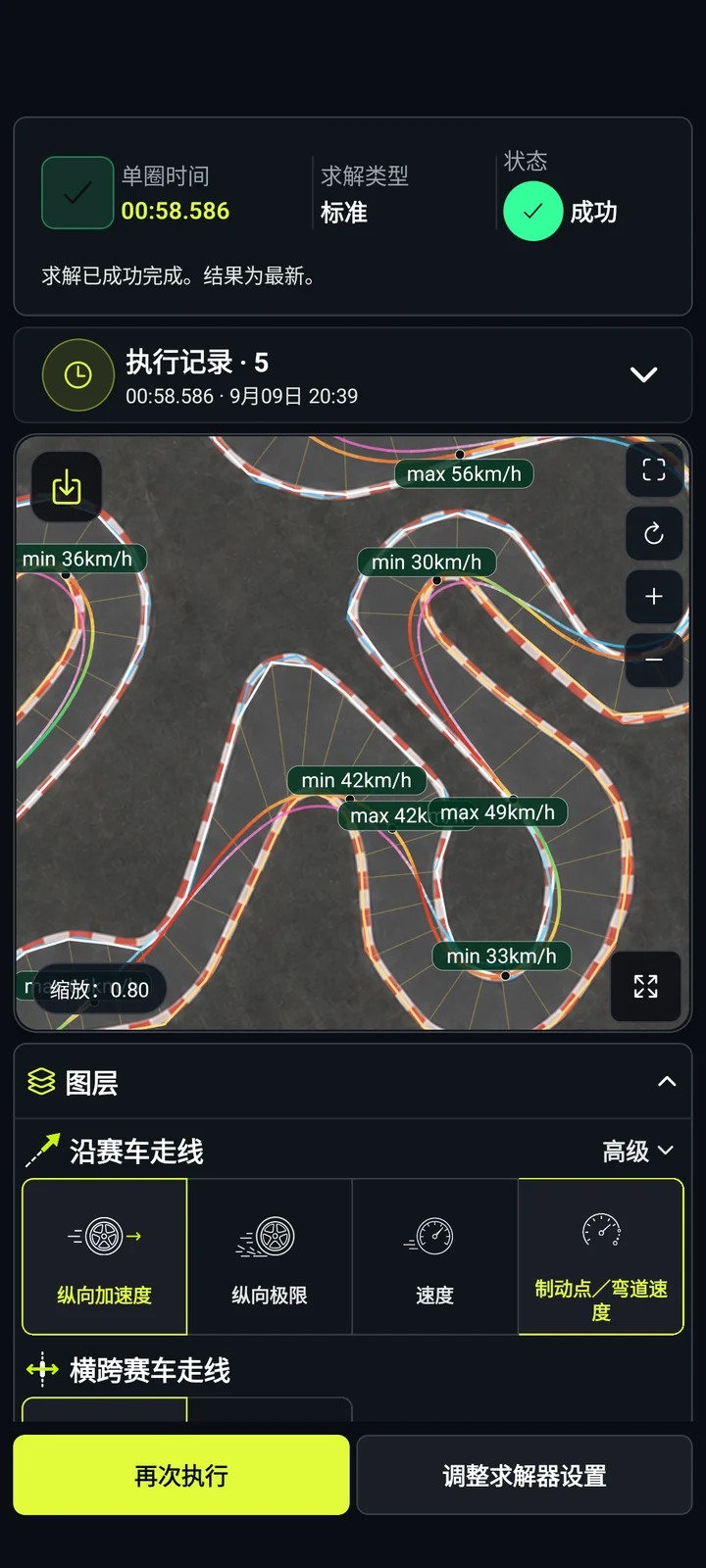 制动与速度 - RaceLineCalc